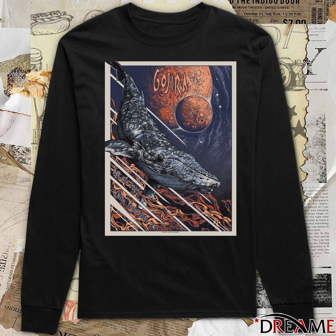 Poster Gojira Zenith Toulouse FR December 4Th 2025 t-shirt