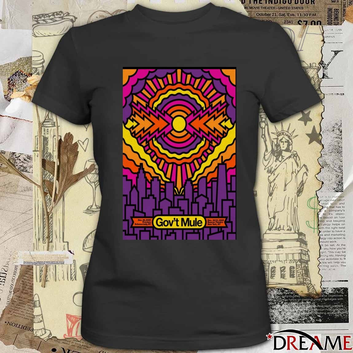 Poster Gov’t Mule Schenectady NY December 28 2025, Dec 30-31 New York NY t-shirt
