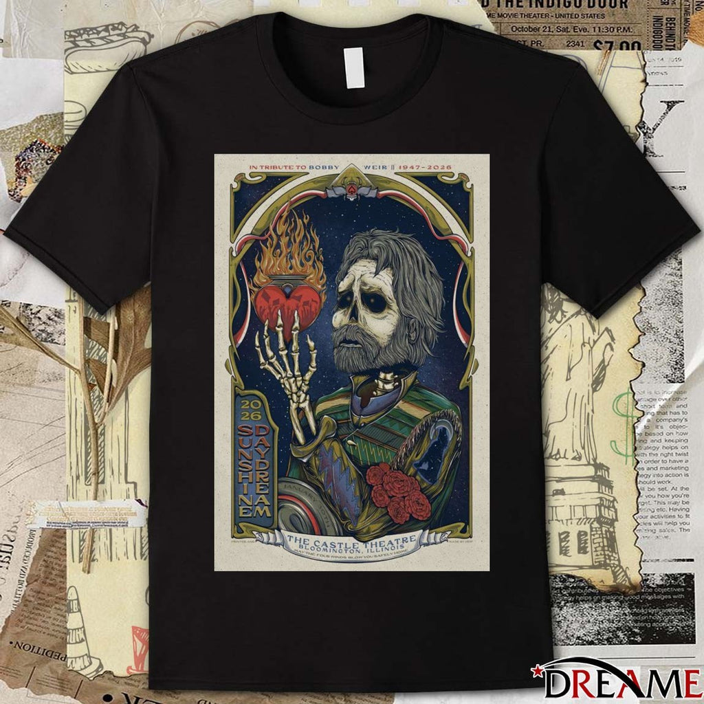 Poster Grateful Dead Bobby Weir The Castle Theatre Bloomington, IL January 30 2026 t-shirt