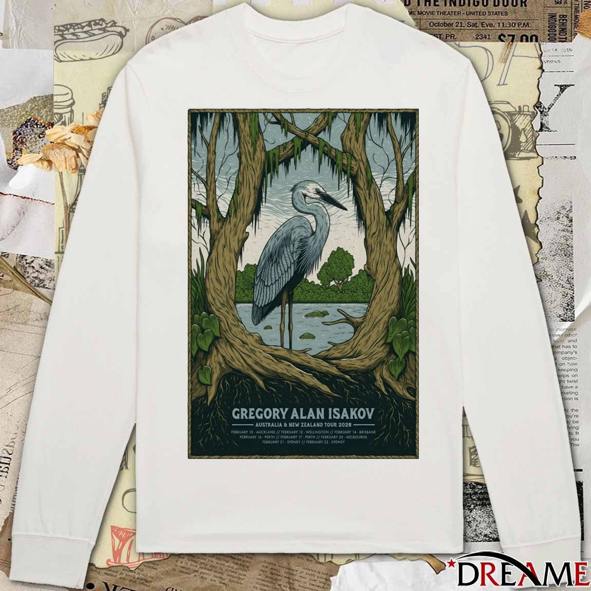 Poster Gregory Alan Isakov Australia And New Zealand Tour February 2026 t-shirt