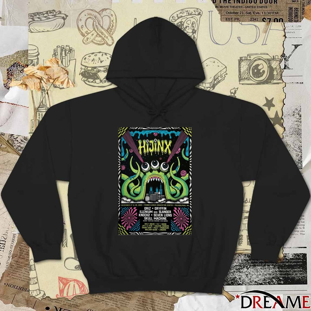 Poster Hijinx Festival December 27-28 2025 Pennsylvania Convention Center In Philadelphia PA t-shirt