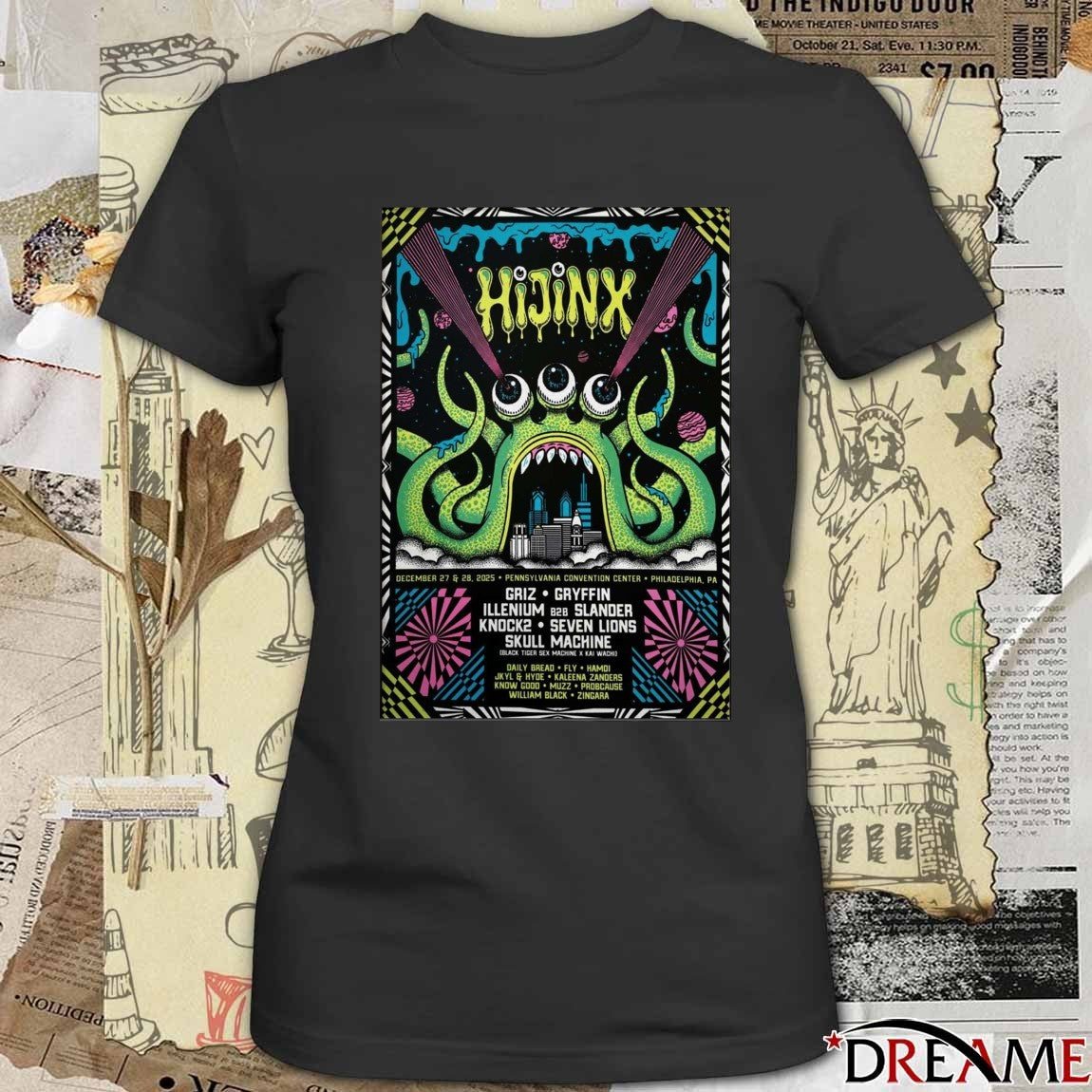 Poster Hijinx Festival December 27-28 2025 Pennsylvania Convention Center In Philadelphia PA t-shirt