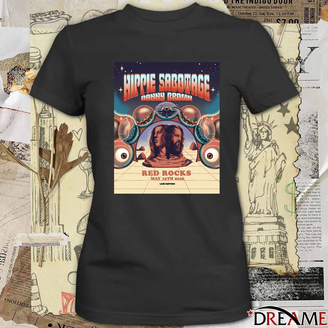 Poster Hippie Sabotage Red Rocks Amphitheatre 2026 In Morrison Colorado On May 10 t-shirt