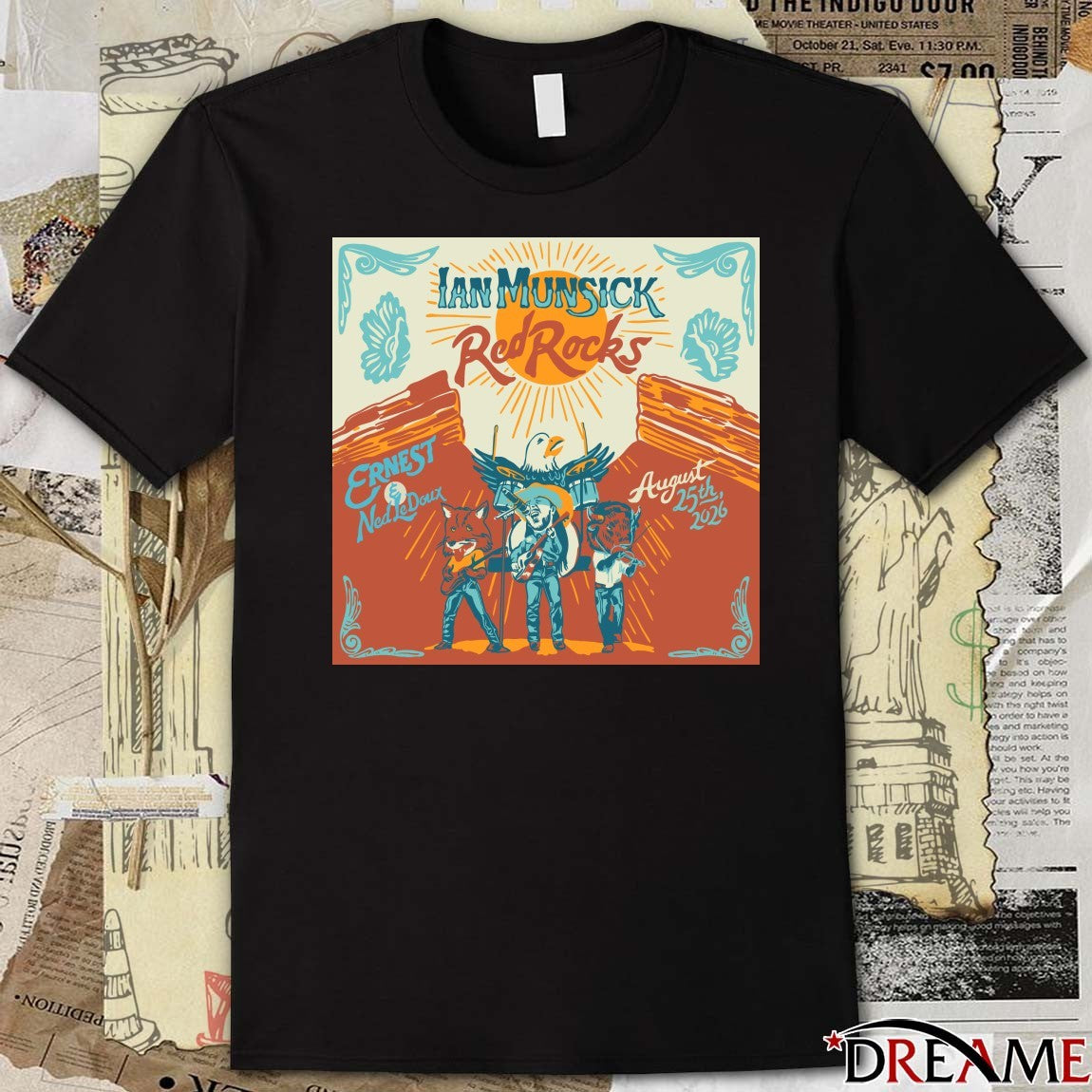 Poster Ian Munsick August 25 2026 In Morrison CO t-shirt