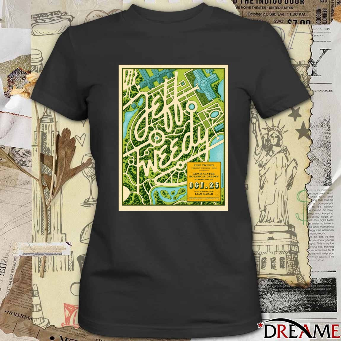 Poster Jeff Tweedy Lewis Ginter Botanical Garden Richmond VA October 25 2025 t-shirt