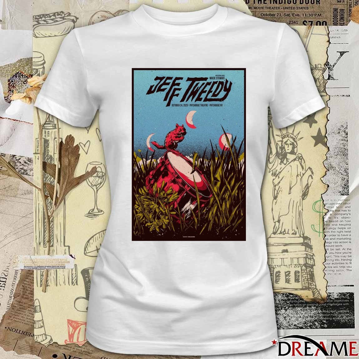 Poster Jeff Tweedy Patchogue Theatre Patchogue NY October 24 2025 t-shirt