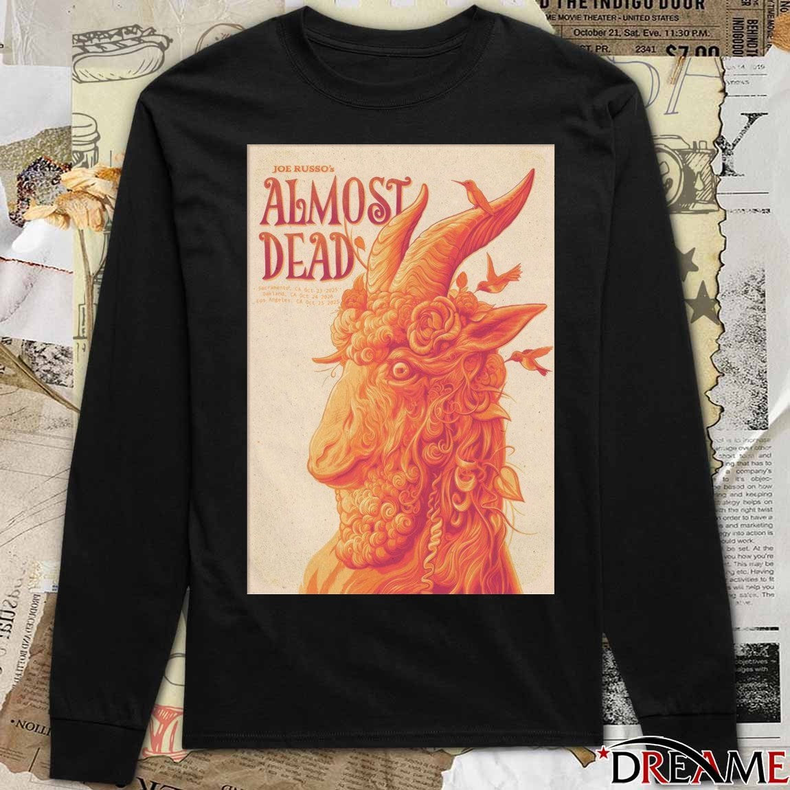 Poster Joe Russo’s Almost Dead October 24 2025 Oakland CA October 25 Los Angeles CA t-shirt