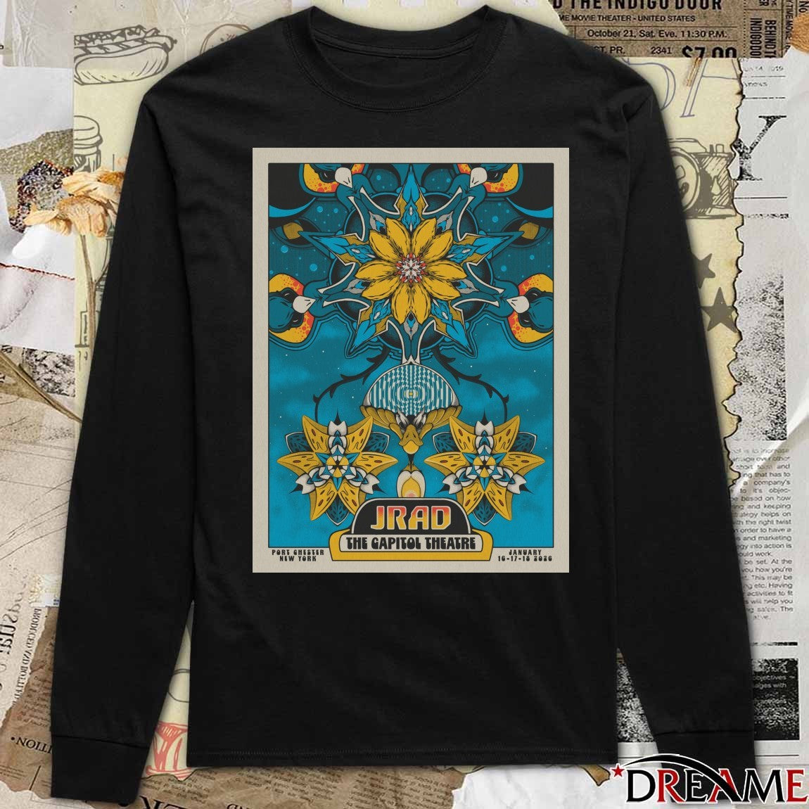 Poster Joe Russo’s Almost Dead Tour Port Chester NY January 16-18 2026 t-shirt