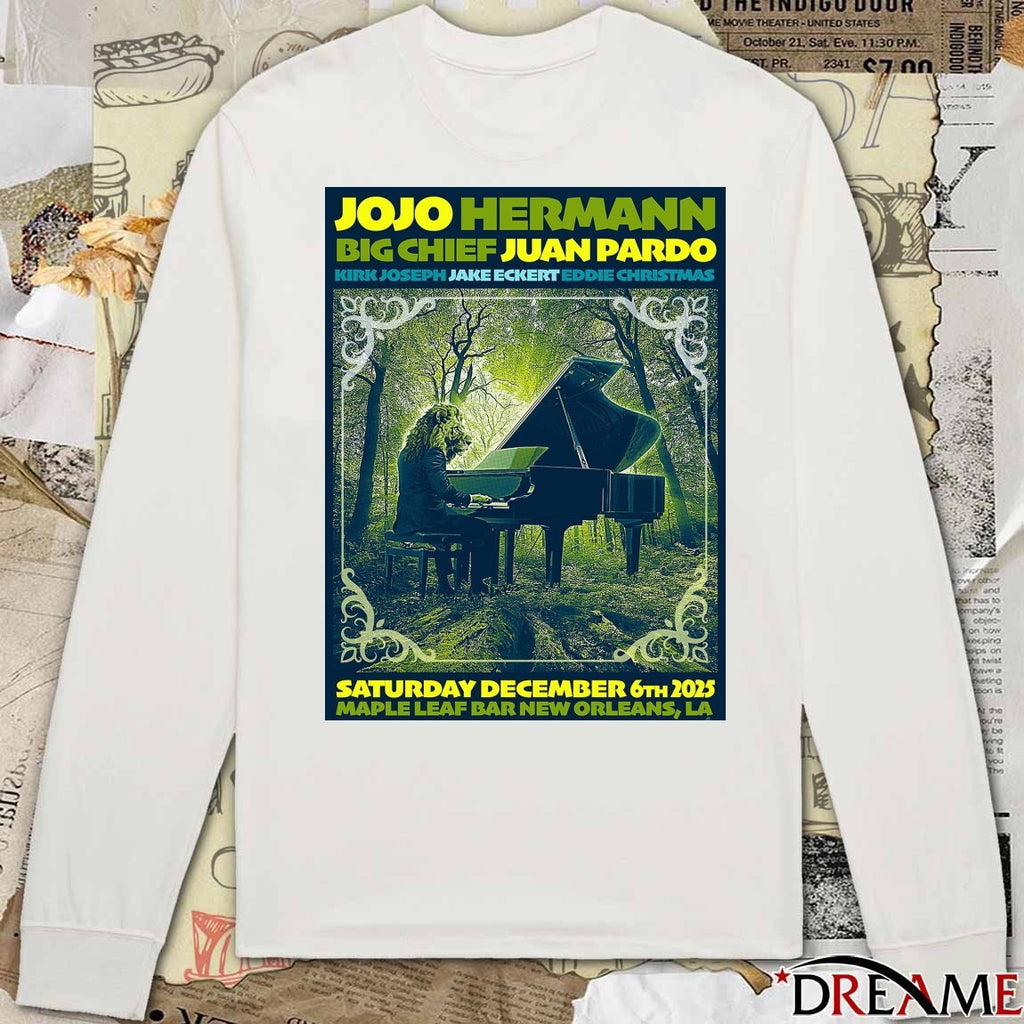 Poster Jojo Hermann Big Chief Juan Pardo December 6 2025 New Orleans LA t-shirt