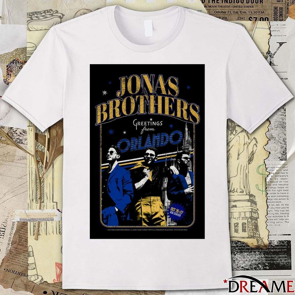 Poster Jonas Brothers Concert Orlando Florida October 26 – 27 2025 t-shirt