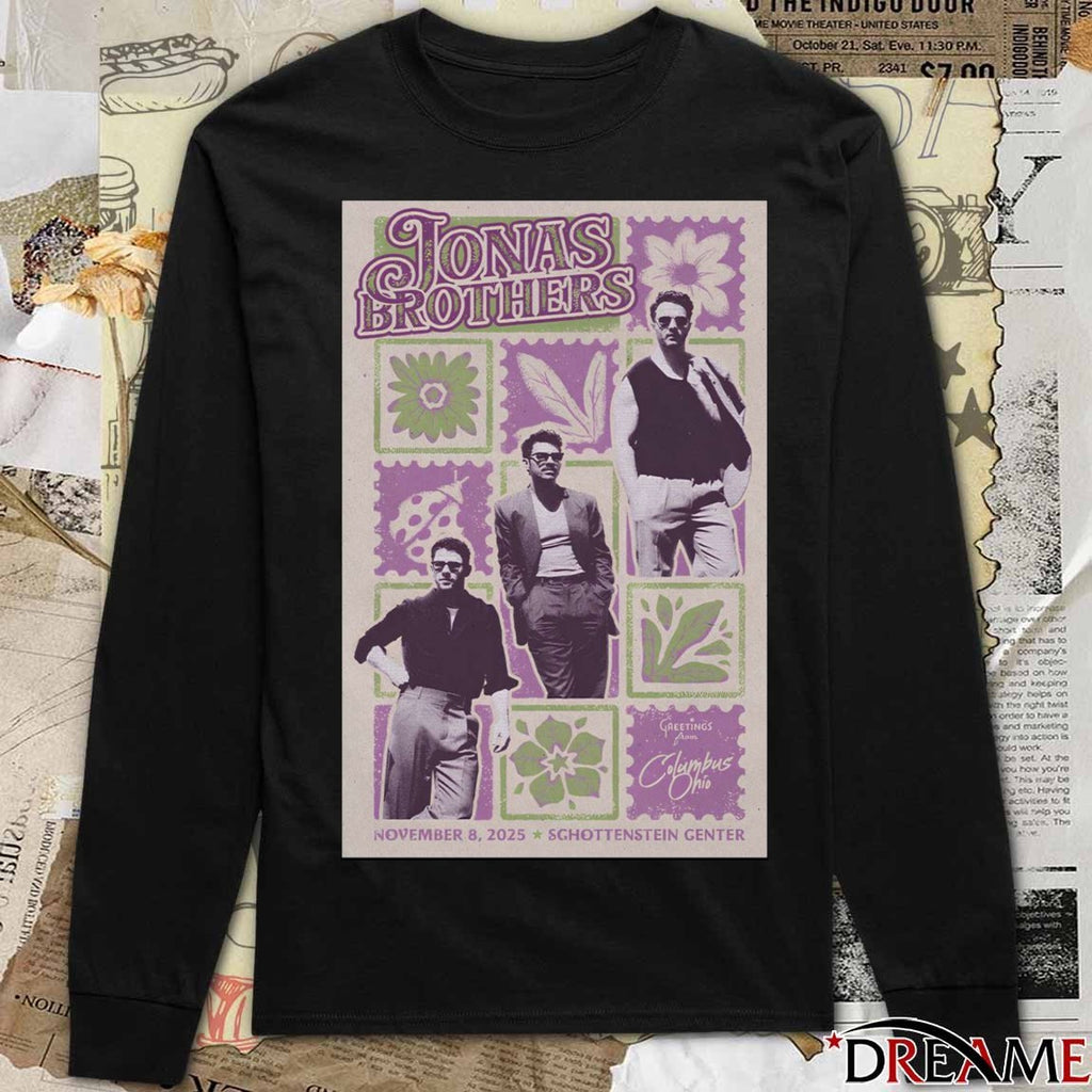 Poster Jonas Brothers November 08 2025 Value City Arena Columbus OH t-shirt