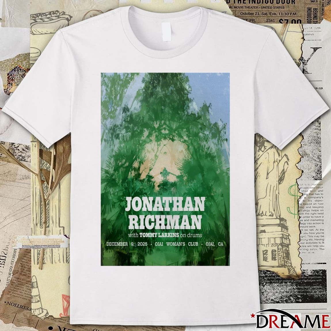 Poster Jonathan Richman In Ojai CA On December 9 2025 t-shirt