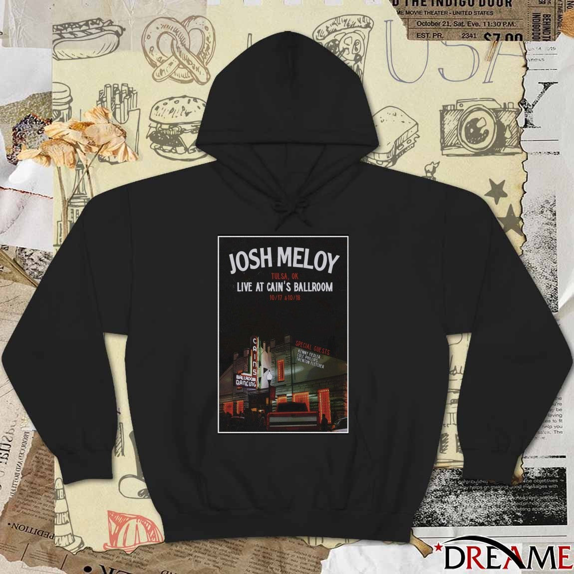 Poster Josh Meloy Tulsa Oklahoma Live At Cain’s Ballroom October 17-18 2025 t-shirt