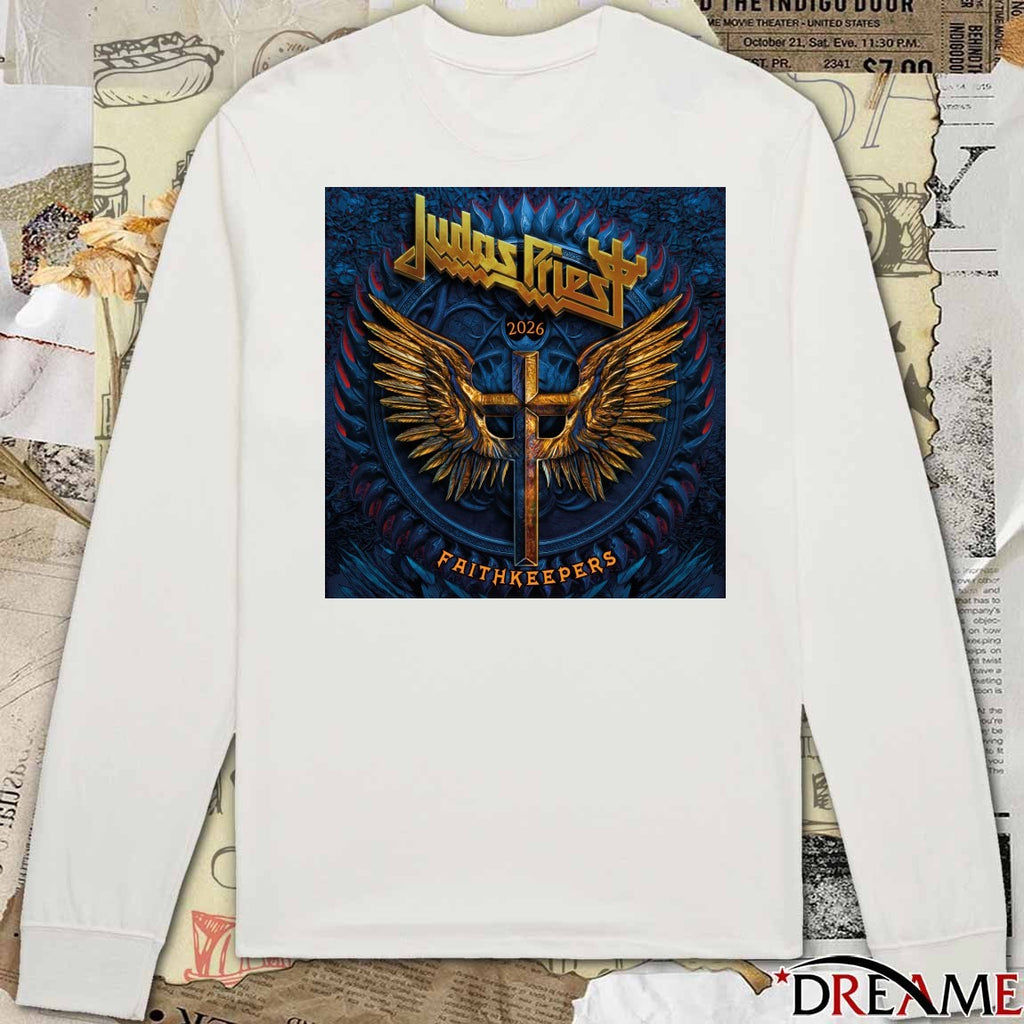 Poster Judas Priest Faithkeepers European Tour 2026 t-shirt