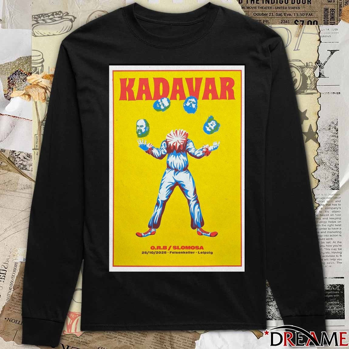 Poster Kadavar October 25 2025 Felsenkeller in Leipzig Germany t-shirt