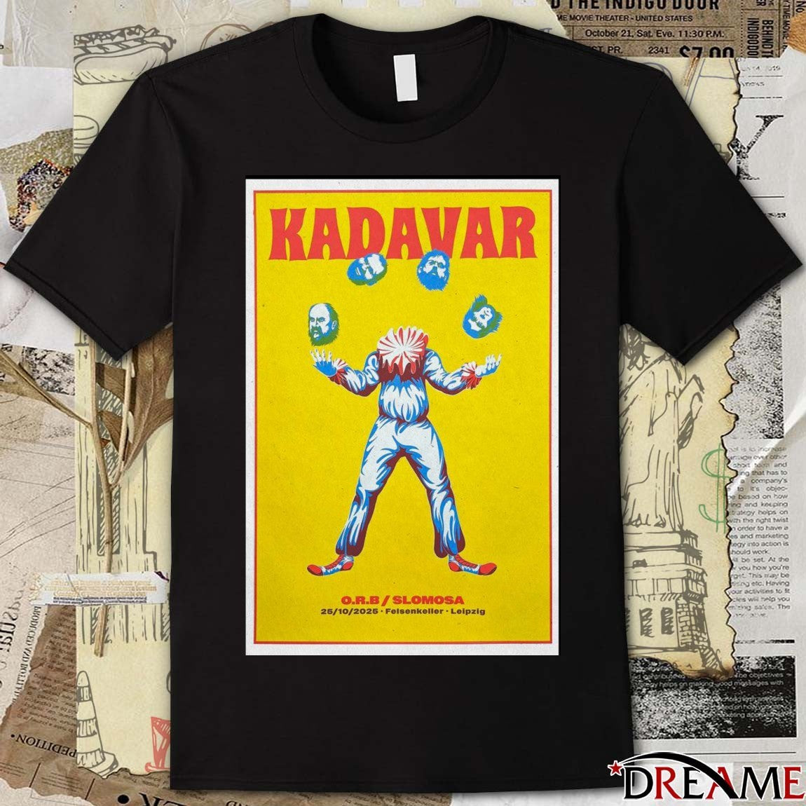 Poster Kadavar October 25 2025 Felsenkeller in Leipzig Germany t-shirt