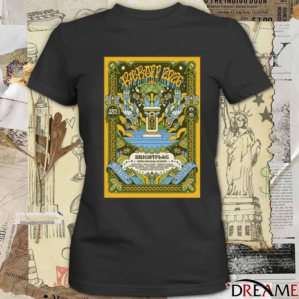 Poster Kickoff On January 14-15 2026 In Dublin Ireland t-shirt