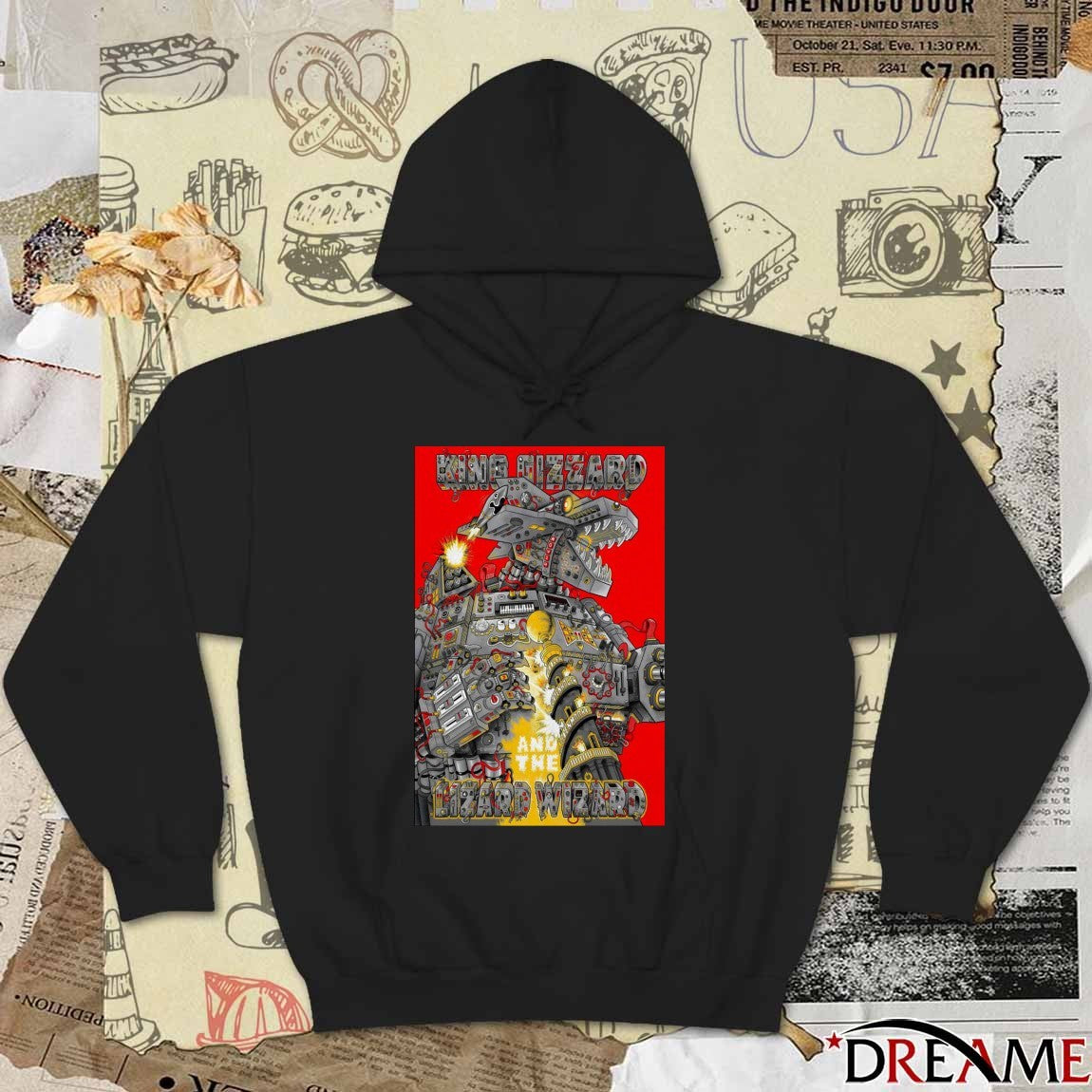 Poster King Gizzard and The Lizard Wizard November 14 2025 Poolen Copenhagen Denmark Show t-shirt