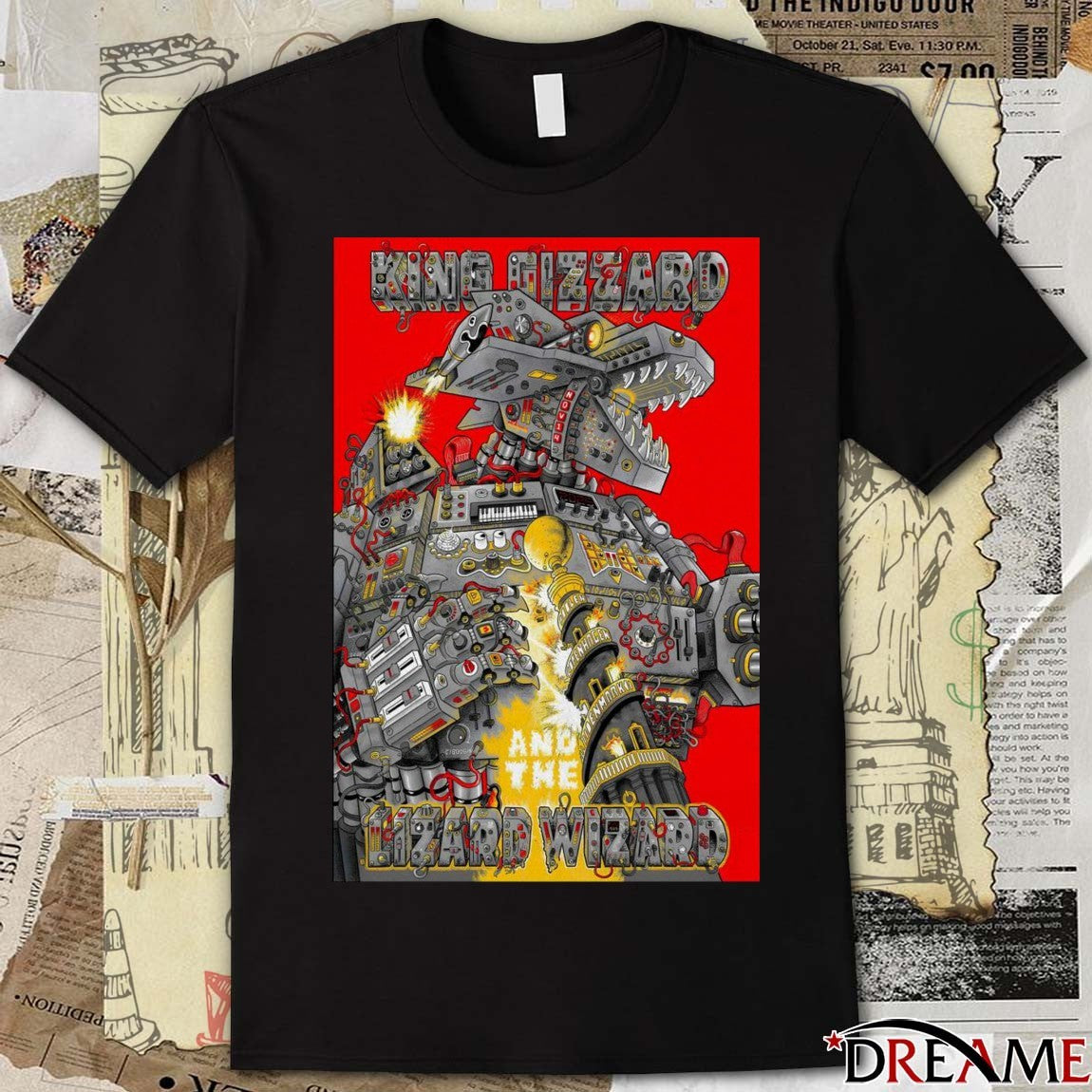 Poster King Gizzard and The Lizard Wizard November 14 2025 Poolen Copenhagen Denmark Show t-shirt