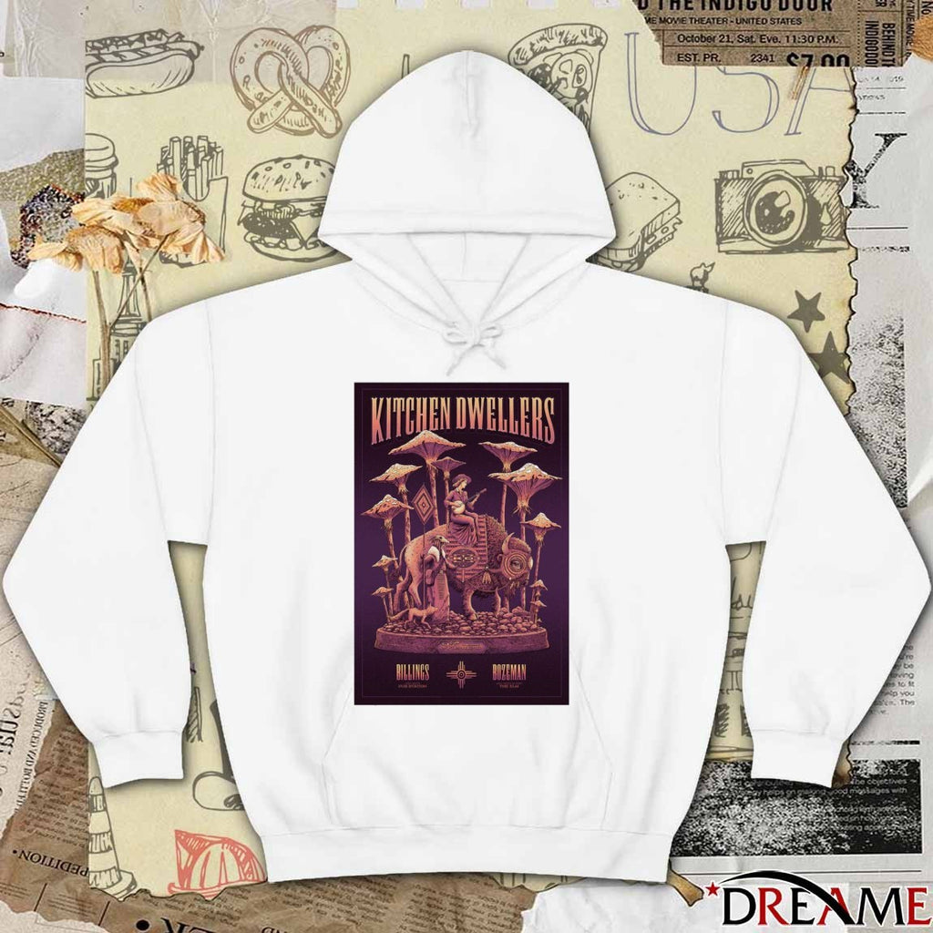 Poster Kitchen Dwellers Bozeman The ELM January 30 2026 t-shirt