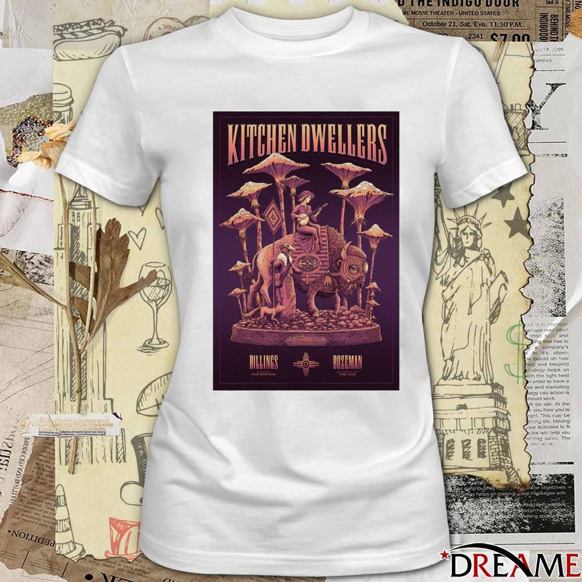 Poster Kitchen Dwellers Bozeman The ELM January 30 2026 t-shirt