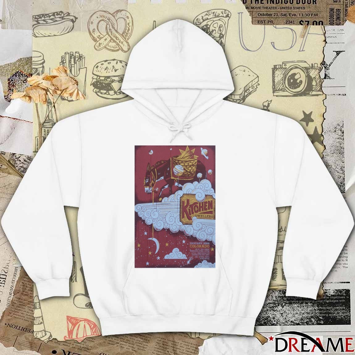Poster Kitchen Dwellers Center for the Arts Crested Butte, Colorado, CO January 17-18 2026 t-shirt
