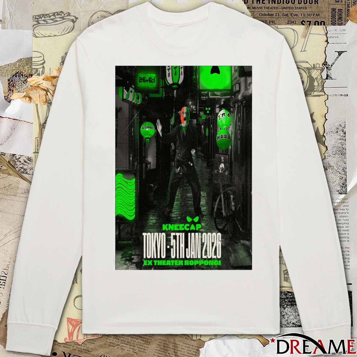 Poster Kneecap Ex Theatre Roppongi January 5 2026 Tokyo t-shirt