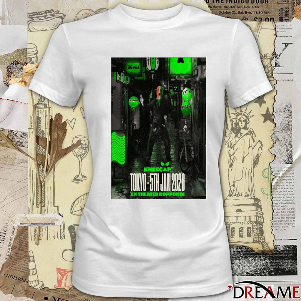 Poster Kneecap Ex Theatre Roppongi January 5 2026 Tokyo t-shirt