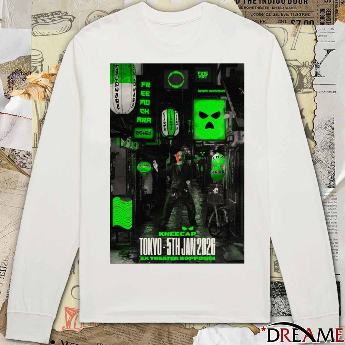 Poster Kneecap January 5 2025 Tokyo Ex Theater Roppongi t-shirt