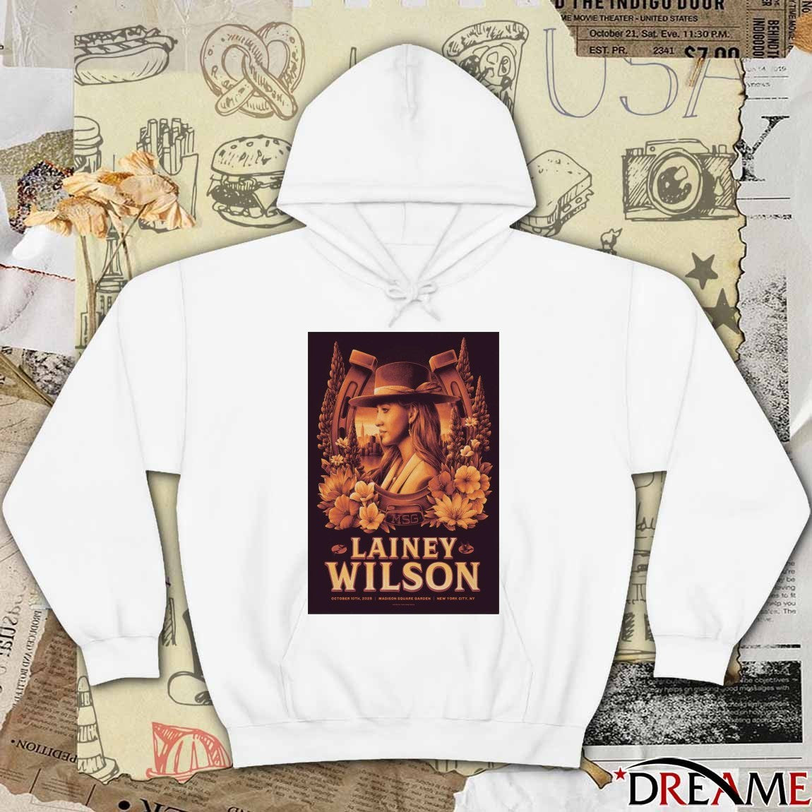 Poster Lainey Wilson October 10 2025 Madison Square Garden In NYC t-shirt