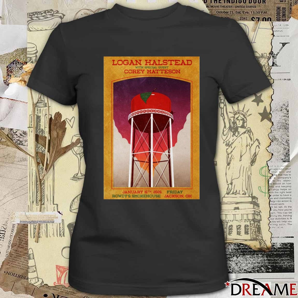 Poster Logan Halstead January 16 2026 Jackson, Ohio t-shirt