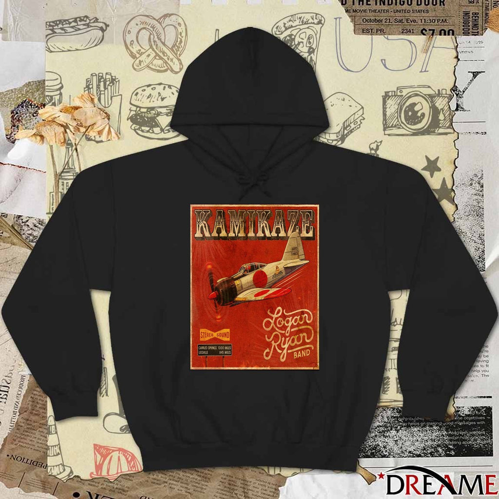 Poster Logan Ryan Band Kamikaze Debut Album Drops January 23 2026 Cover Art t-shirt