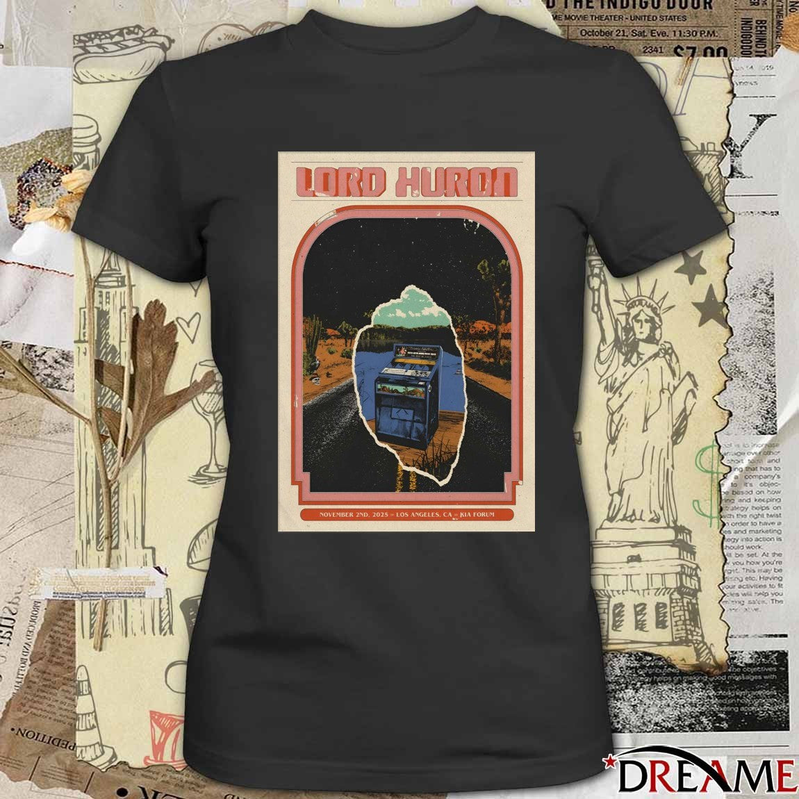 Poster Lord Huron At Kia Forum On November 2 2025 Los Angeles CA t-shirt