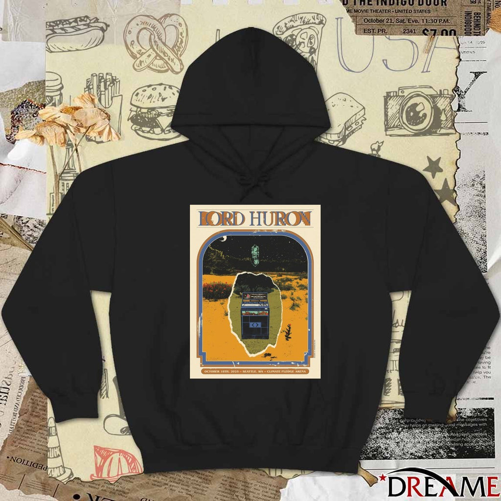 Poster Lord Huron Climate Pledge Arena in Seattle WA October 18 2025 t-shirt
