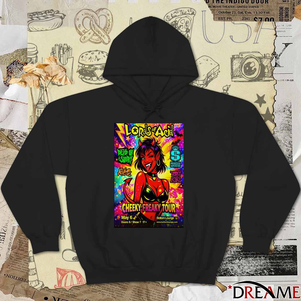 Poster Lords Of Acid Bottom Lounge In Chicago IL May 6 2026 t-shirt