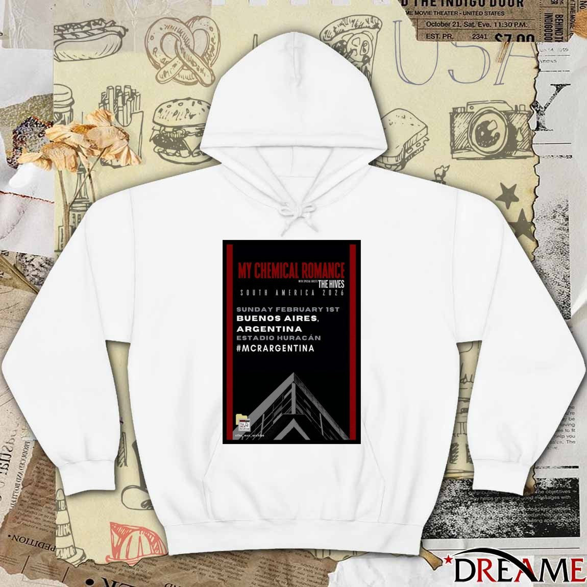 Poster MCR Estadio Tomás Adolfo Ducó Buenos Aires Argentina February 01 2026 t-shirt