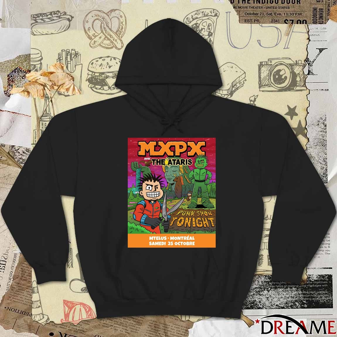 Poster MXPX Avec The Ataris October 25 2025 MTELUS in Montreal Punk Show Tonight t-shirt