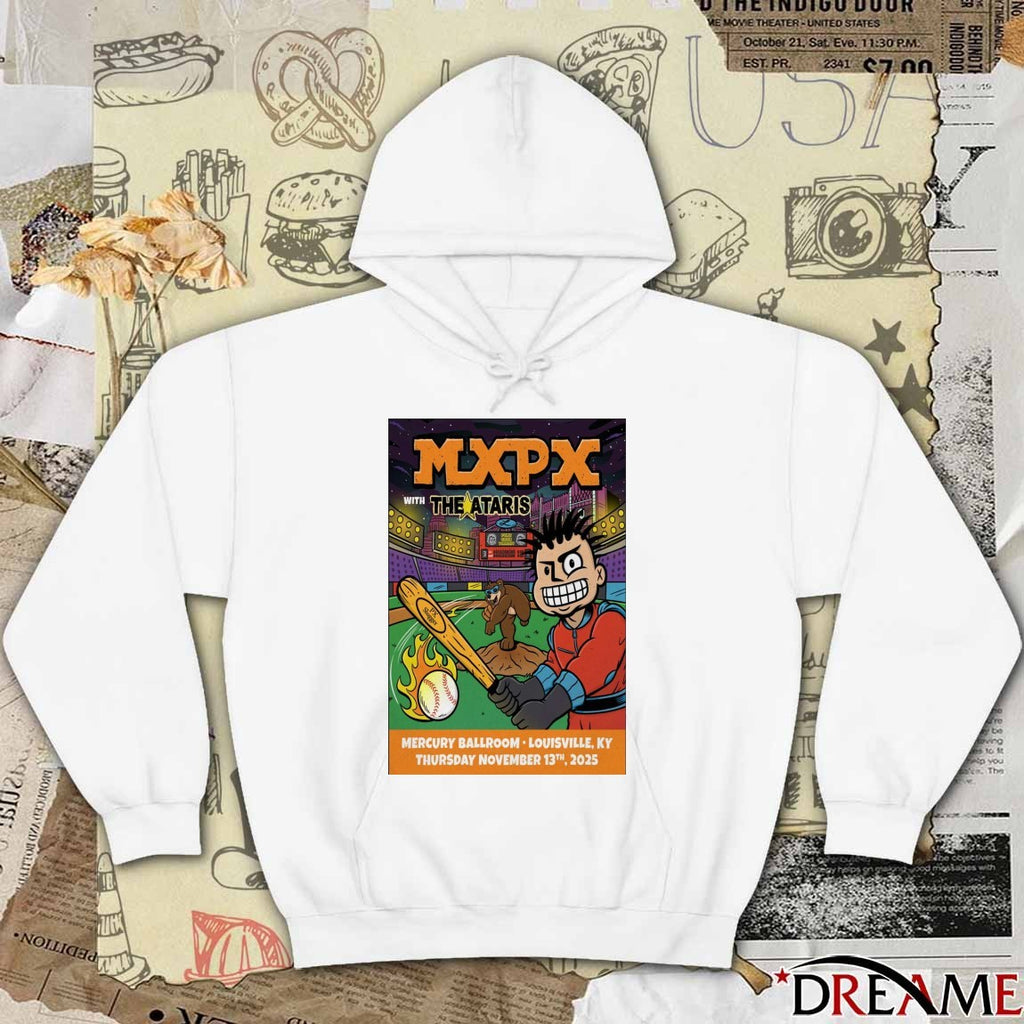 Poster MXPX November 13 2025 Mercury Ballroom Louisville KY t-shirt