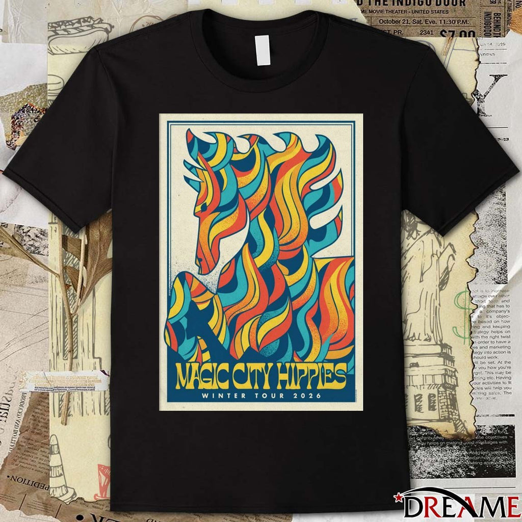 Poster Magic City Hippies Tour Winter 2026 t-shirt