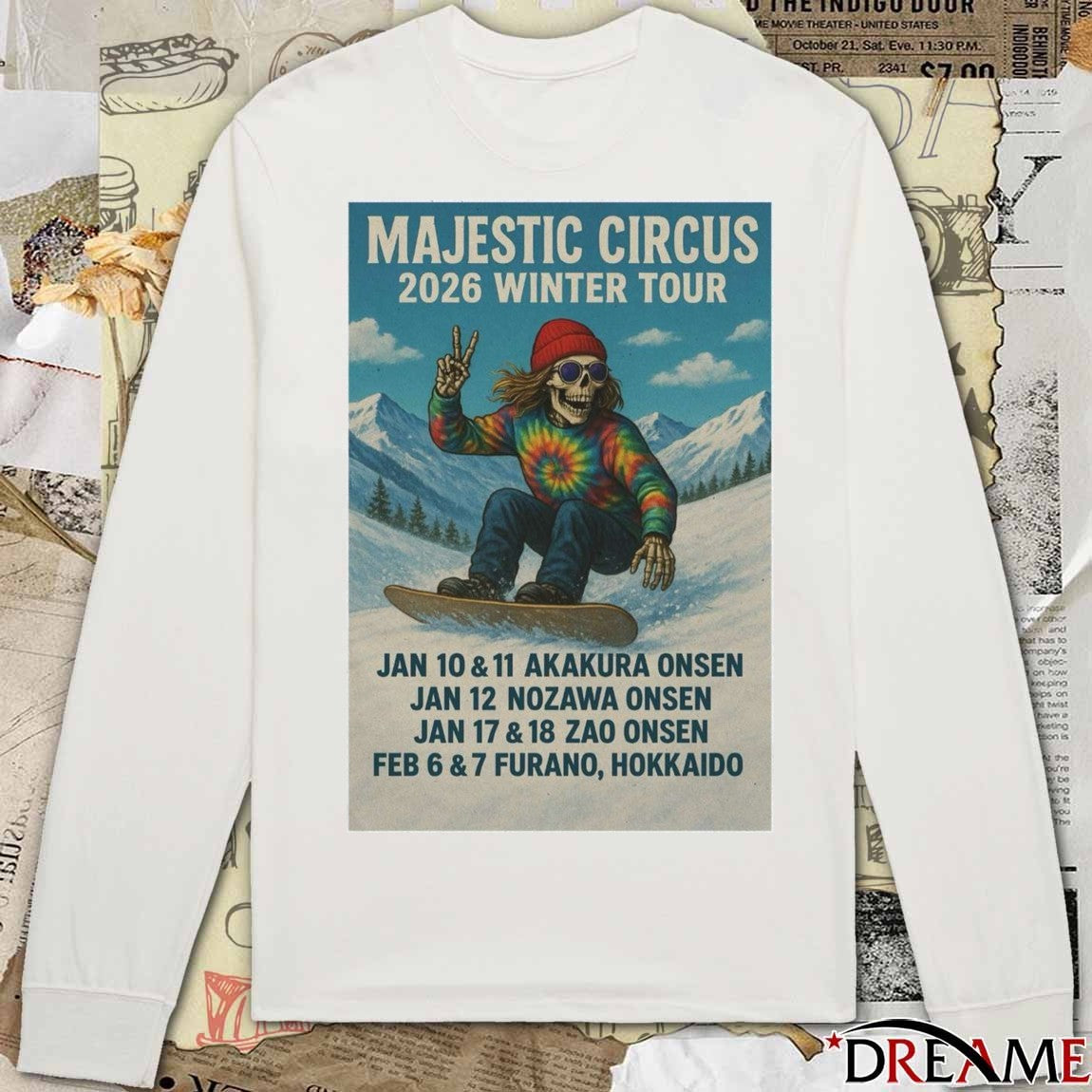 Poster Majestic Circus Winter Tour January – February 2026 t-shirt