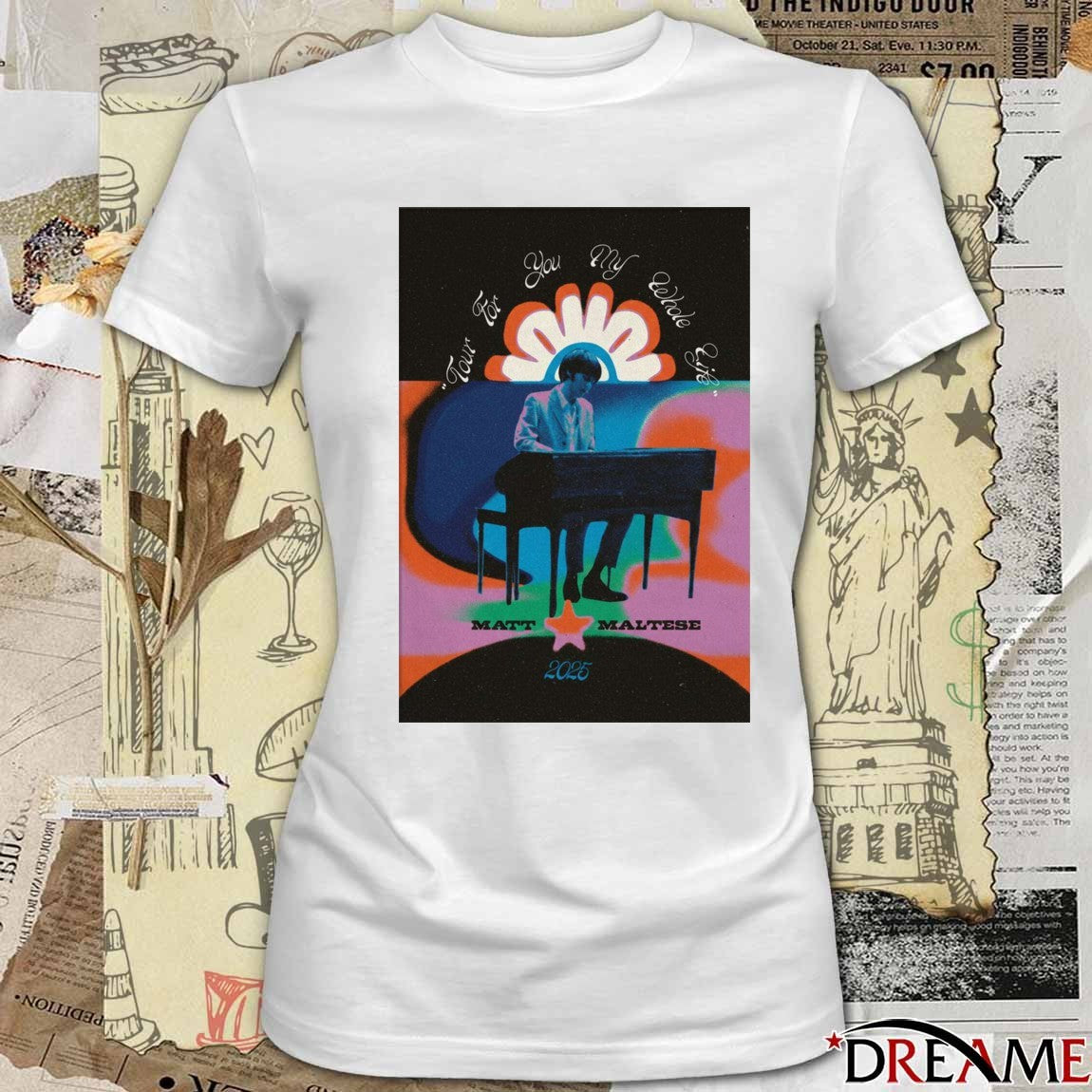 Poster Matt Maltese Tour 2025 Tour For You My Whole Life t-shirt