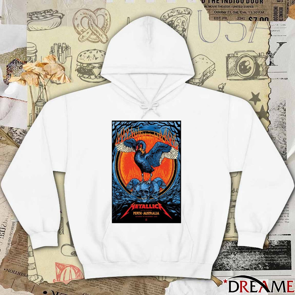 Poster Metallica Perth Australia Burswood WA Optus Stadium November 1 2025 t-shirt
