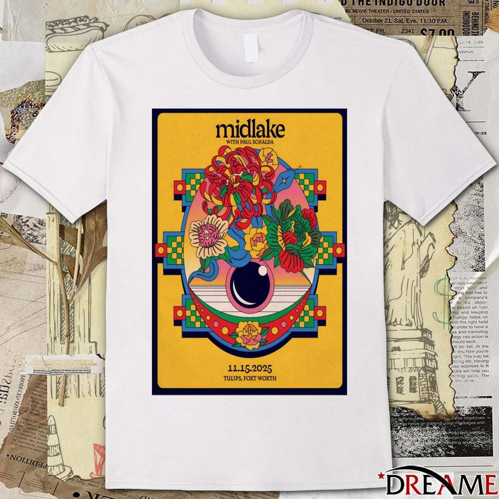 Poster Midlake Tulips Fort Worth November 15 2025 t-shirt
