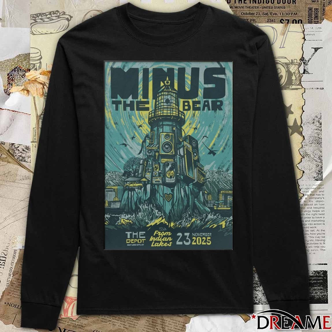 Poster Minus The Bear 2025 The Depot Salt Lake City Tour On November 23 t-shirt