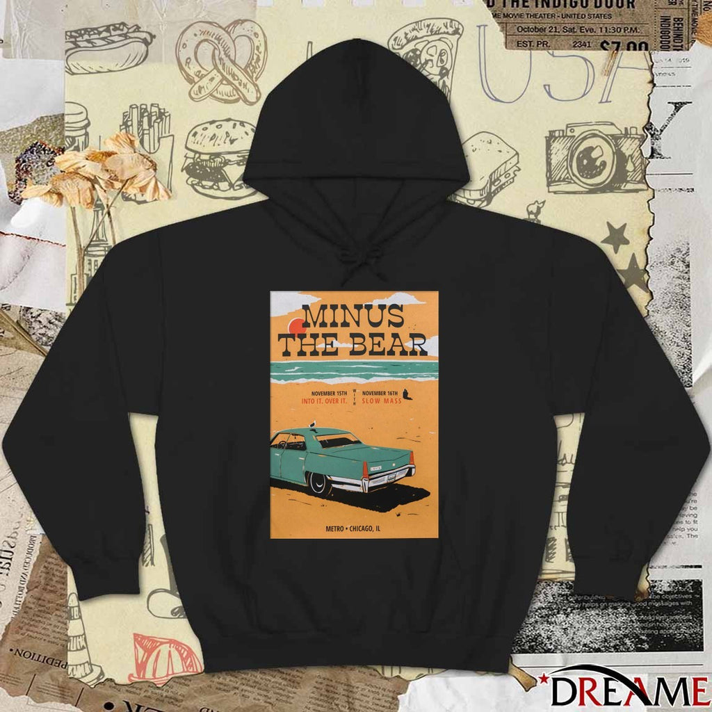 Poster Minus The Bear November 15-16 2025 Metro Chicago IL Tour t-shirt