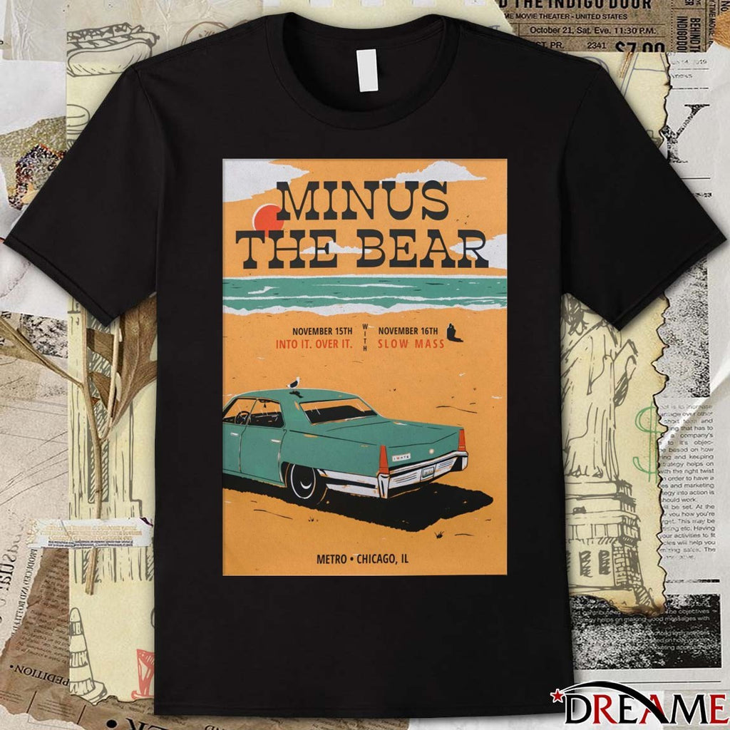 Poster Minus The Bear November 15-16 2025 Metro Chicago IL Tour t-shirt