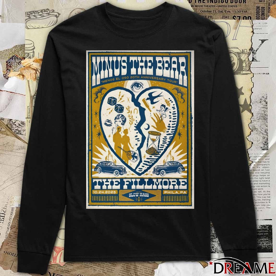 Poster Minus The Bear The Fillmore Philadelphia PA October 24 2025 t-shirt