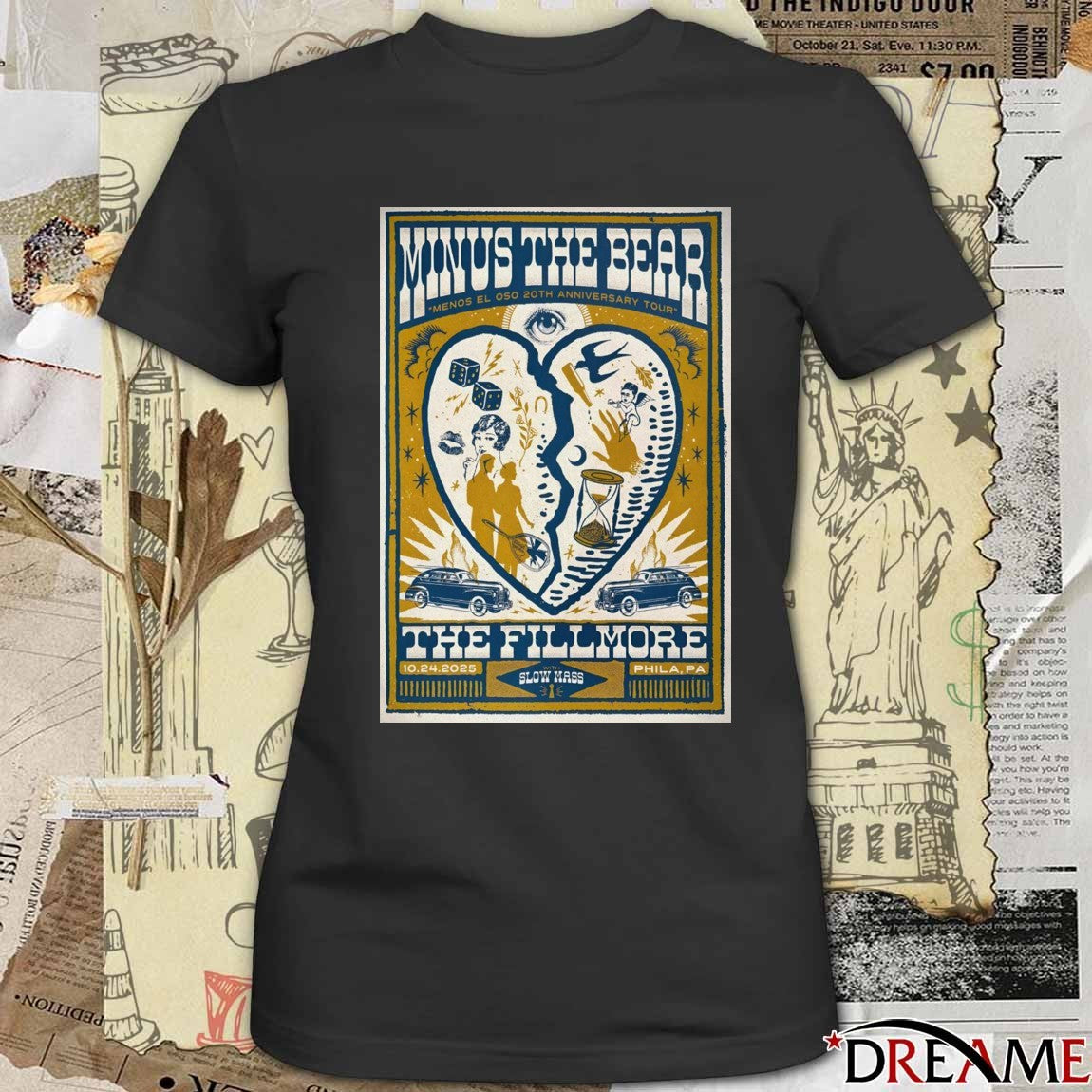 Poster Minus The Bear The Fillmore Philadelphia PA October 24 2025 t-shirt