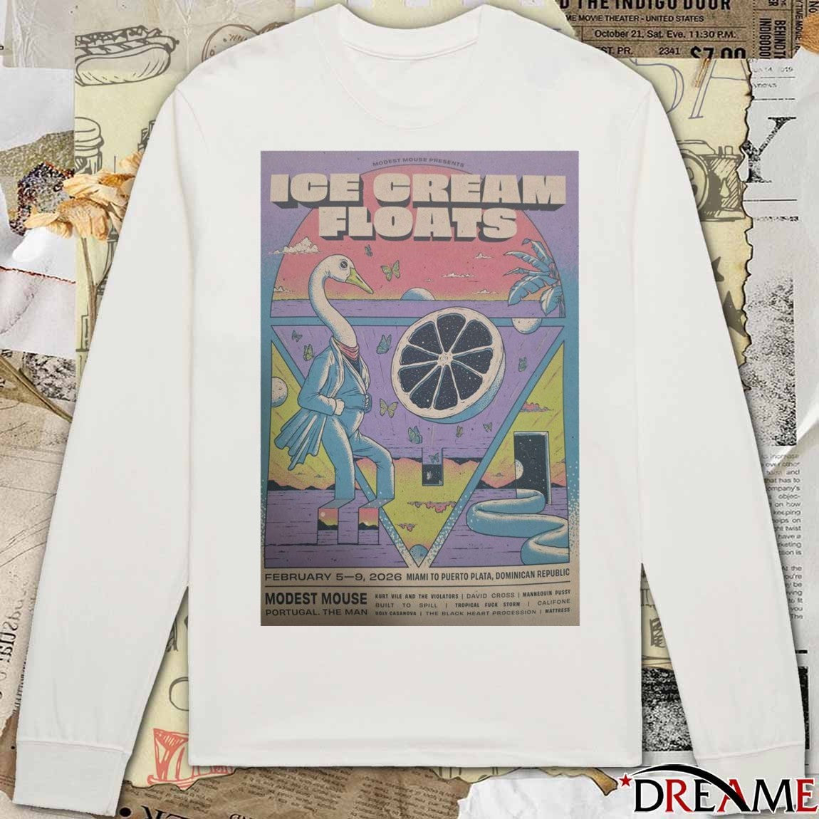 Poster Modest Mouse Dominican Republic February 5-9 2026 t-shirt
