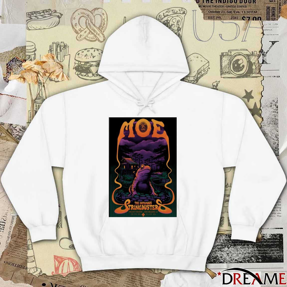 Poster Moe. October 31-November 1 2025 The Infamous Stringdusters New Orleans Halloween Shows t-shirt